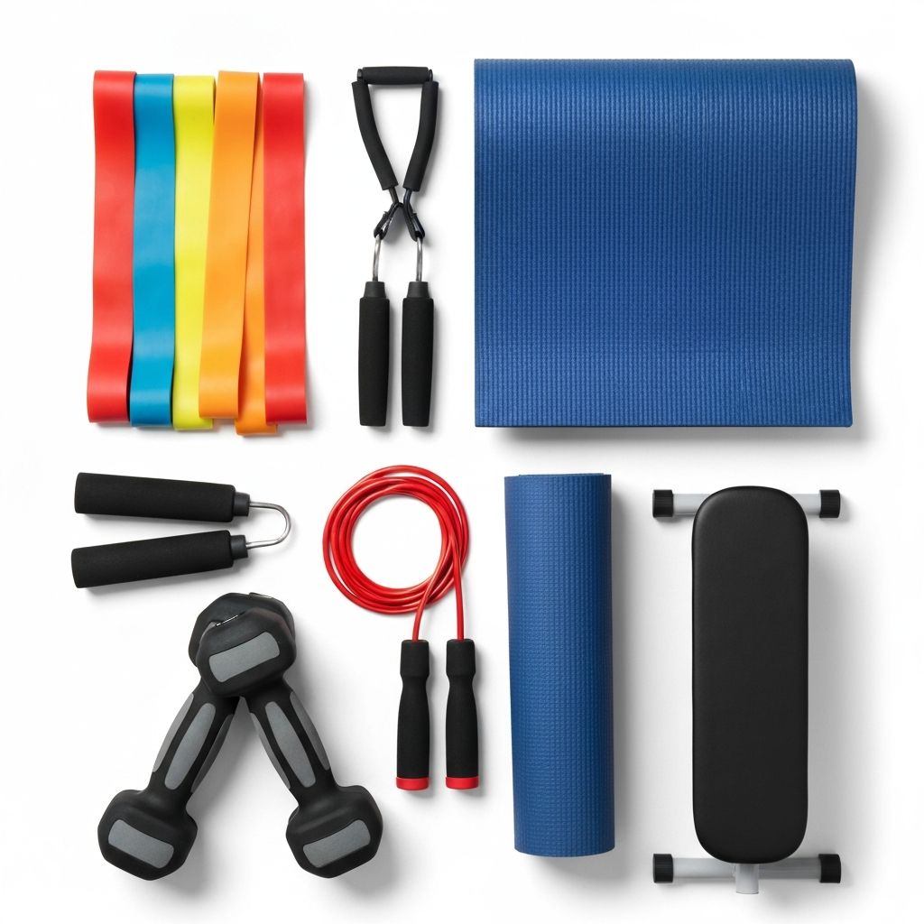 Edukacyjna ilustracja przyrządów treningowych